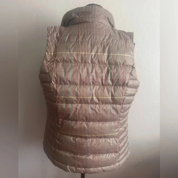 Lands End Womens Plaid Down Vest Size M EUC - Picture 3 of 5